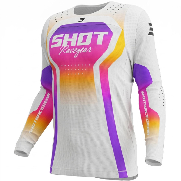 Motokros oblečení - Dres SHOT CONTACT STREAM bílý
