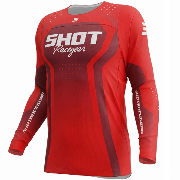 Motokros oblečení - Dres SHOT CONTACT STREAM červený