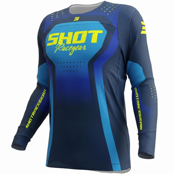 Motokros oblečení - Dres SHOT CONTACT STREAM modrý