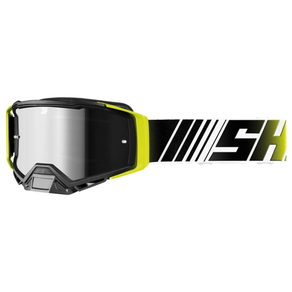 Moto oblečení - Brýle SHOT CORE fluo žluto-bílé s iridiovým plexi
