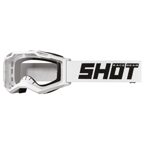 Dětské oblečení - Dětské brýle SHOT ROCKET KID 2.0 SOLID bílé s čirým plexi