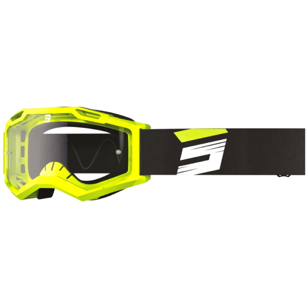 Moto oblečení - Brýle SHOT ASSAULT 2.0 CLAW fluo žlutý s čirým plexi