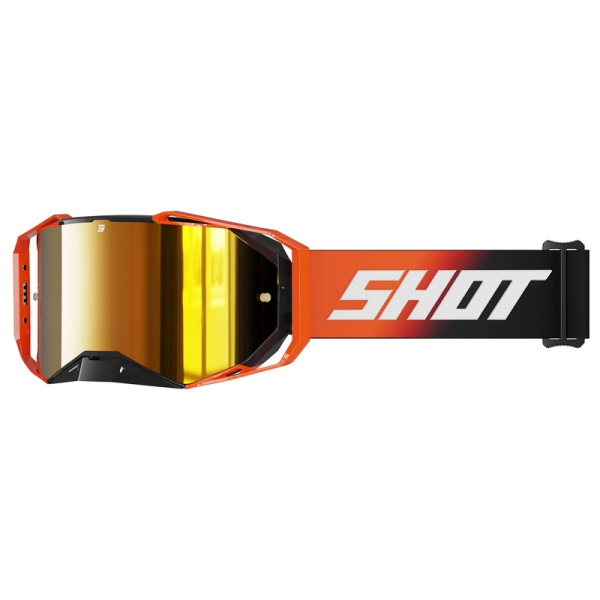Moto oblečení - Brýle SHOT LITE SOLID oranžové s oranžovým iridiovým plexi