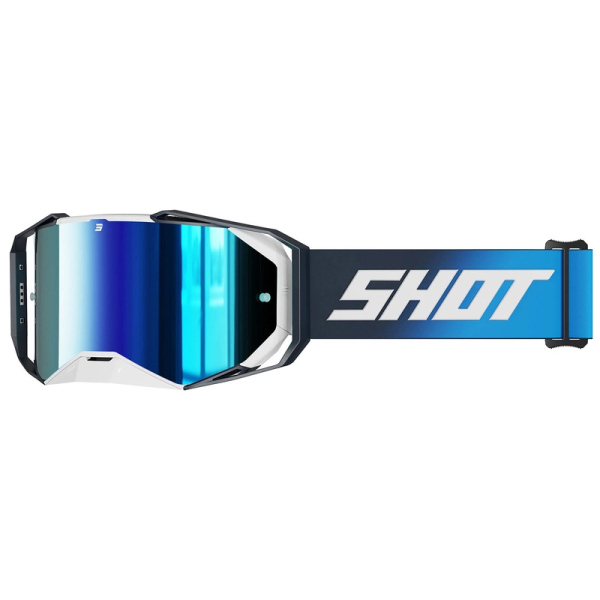 Moto oblečení - Brýle SHOT LITE SOLID modré s modrým iridiovým plexi