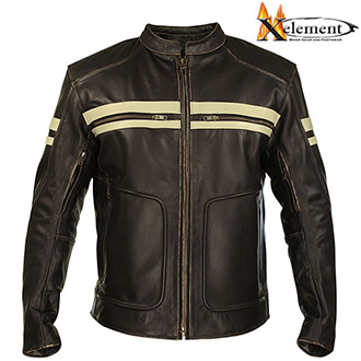 Moto oblečení - Bunda XELEMENT DARKBROWN JACKET