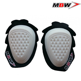 Moto oblečení - MBW kolenní slidery - bílé