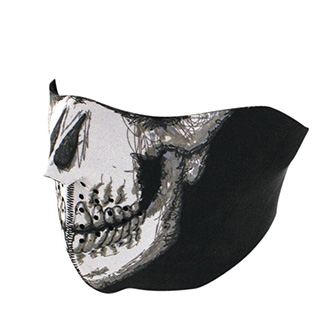 Moto oblečení - Maska Half Skull Face