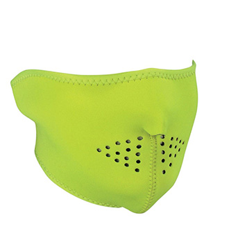 Moto oblečení - Maska Half HI VIS Lime