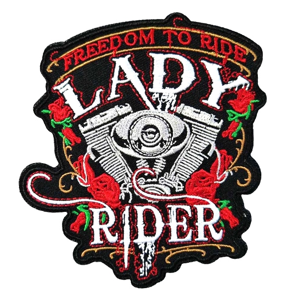 Volný čas a dárky - Nášivka Lady Rider malá
