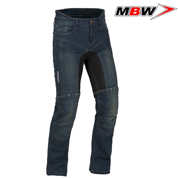 Moto oblečení - Kalhoty MBW KEVLAR DIEGO BLUE