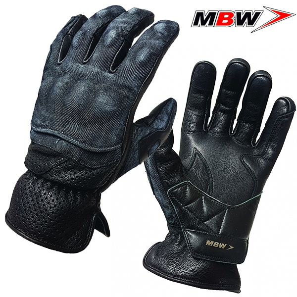 Moto oblečení - Rukavice MBW DENIM GLOVES