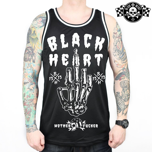 Moto oblečení - Tílko pánské BLACK HEART Fucker