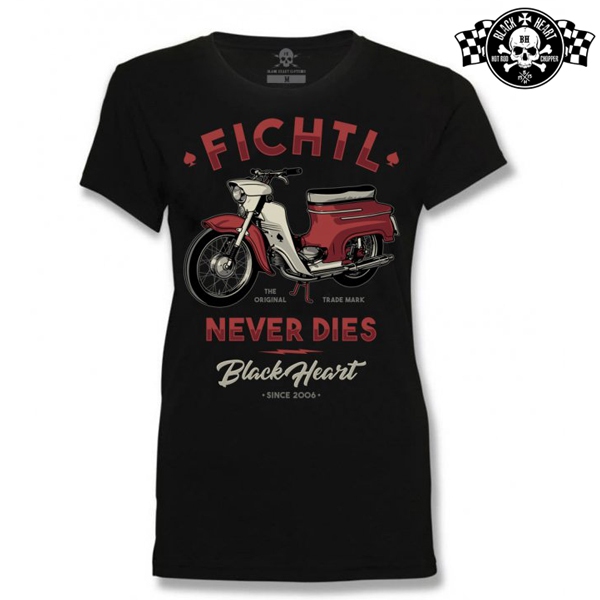 Moto oblečení - Tričko dámské BLACK HEART Fichtl