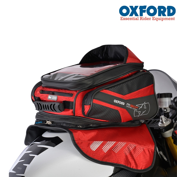 Příslušenství na motorku - TankBag OXFORD M30R - červený