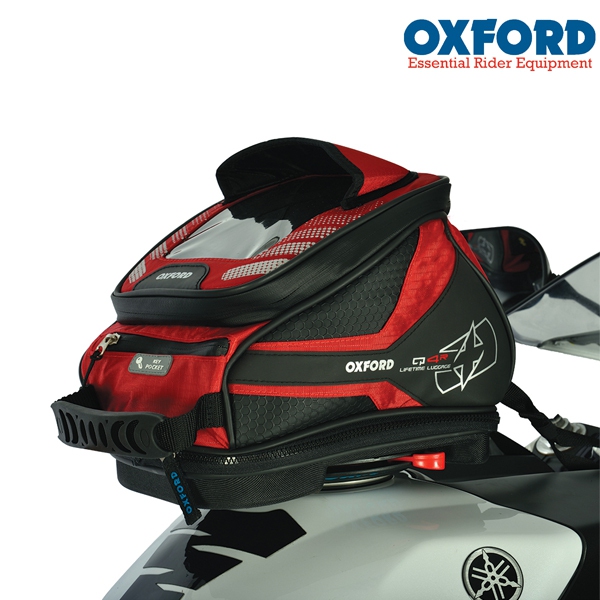 Příslušenství na motorku - TankBag OXFORD Q4R QR - červený