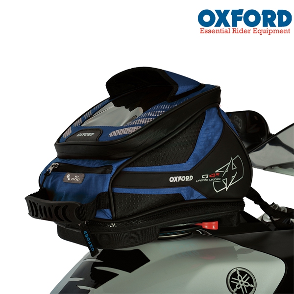 Příslušenství na motorku - TankBag OXFORD Q4R QR - modrý