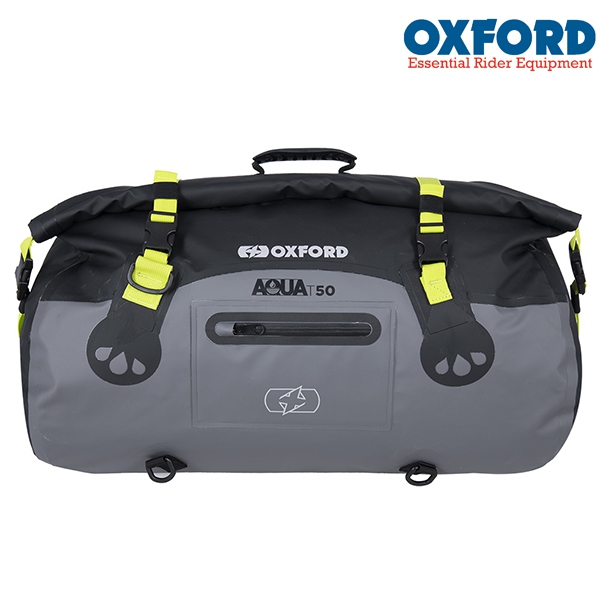 Příslušenství na motorku - TailPack OXFORD AQUA T50 - šedá/žlutá