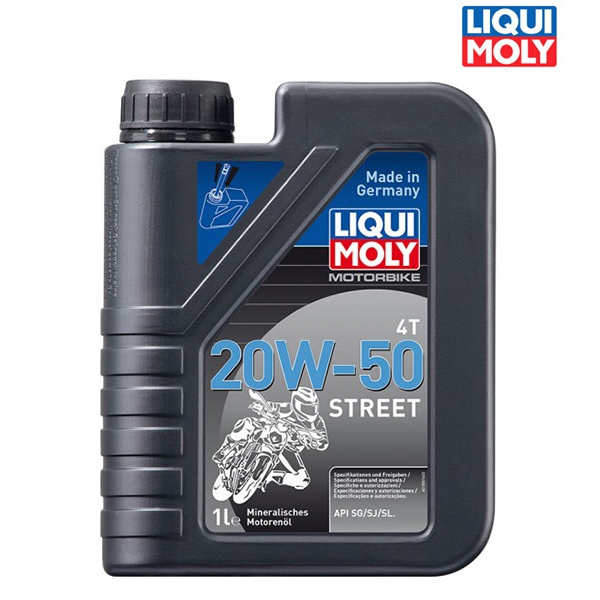 Náplně a údržba - Motorový olej OLEJ MOTORBIKE 4T 20W-50 STREET - 1L