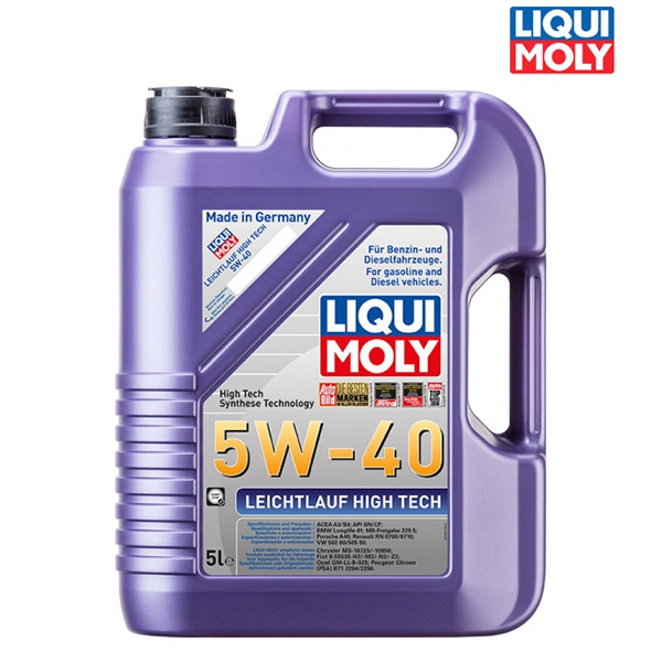 Náplně a údržba - Motorový olej 4T 5W-40 LEICHTLAUF HIGH TECH - 5L