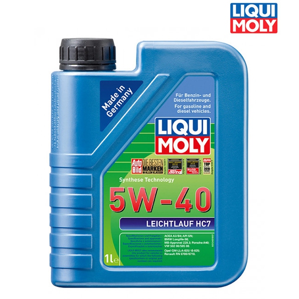 Náplně a údržba - Motorový olej 4T 5W-40 LEICHTLAUF HC7 - 1L