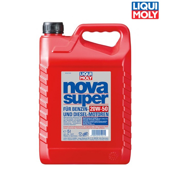 Náplně a údržba - Motorový olej 4T 20W-50 NOVA SUPER - 5L