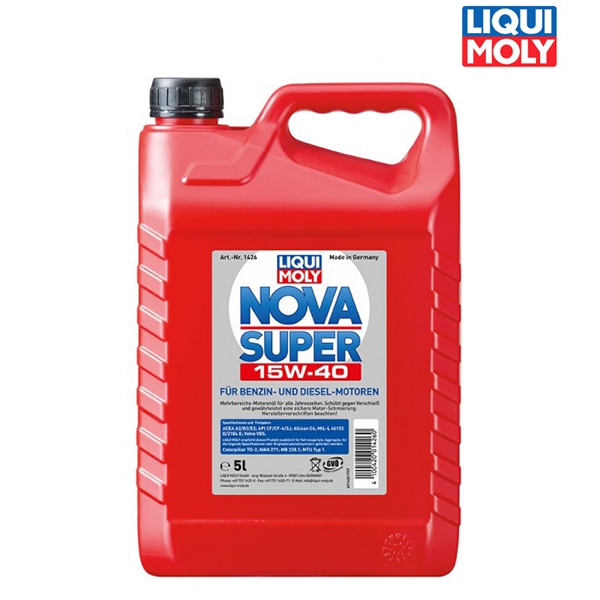 Náplně a údržba - Motorový olej 4T 15W-40 NOVA SUPER - 5L