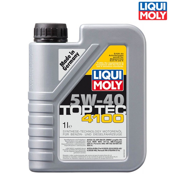 Náplně a údržba - Motorový olej 4T 5W-40 TOP TEC 4100 - 1L