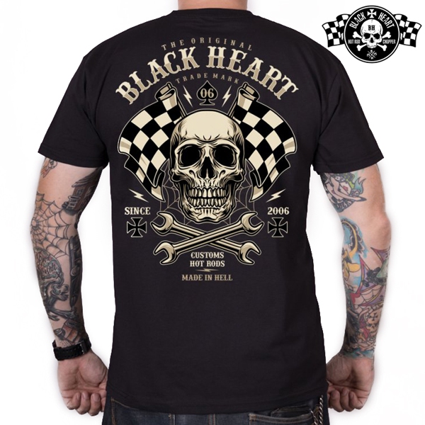 Moto oblečení - Tričko pánské BLACK HEART Starter
