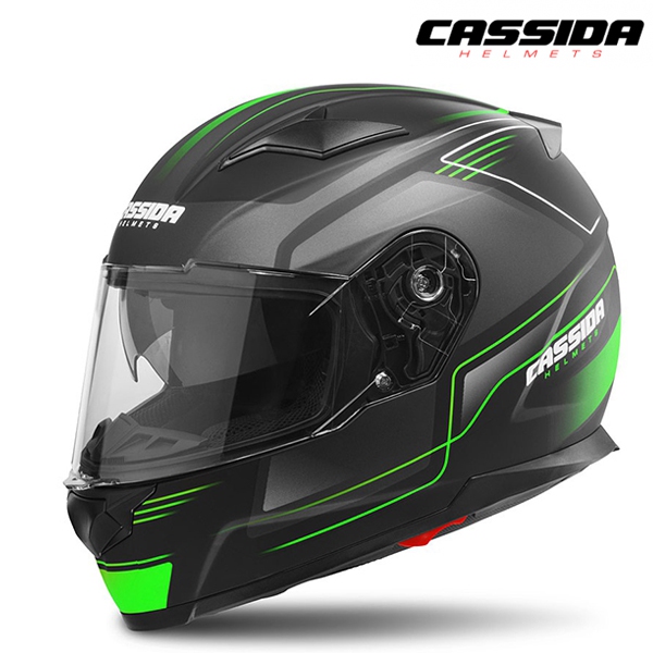 Moto oblečení - Helma CASSIDA APEX FUSION černá/zelená