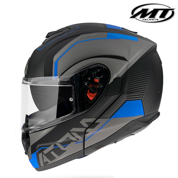 Moto oblečení - Helma MT ATOM QUARK MATT BLUE