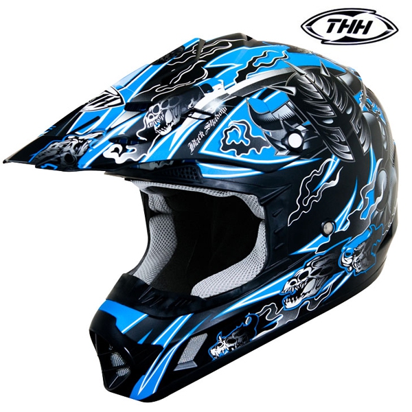 Moto oblečení - Helma THH TX-12 WARRIOR BLUE