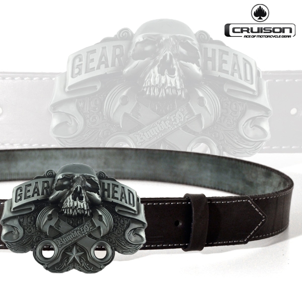 Volný čas a dárky - Kožený opasek CRUISON Gear Head
