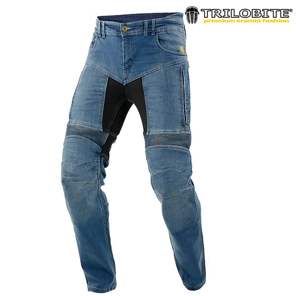 Moto oblečení - Kalhoty TRILOBITE 661 PARADO BLUE SLIM