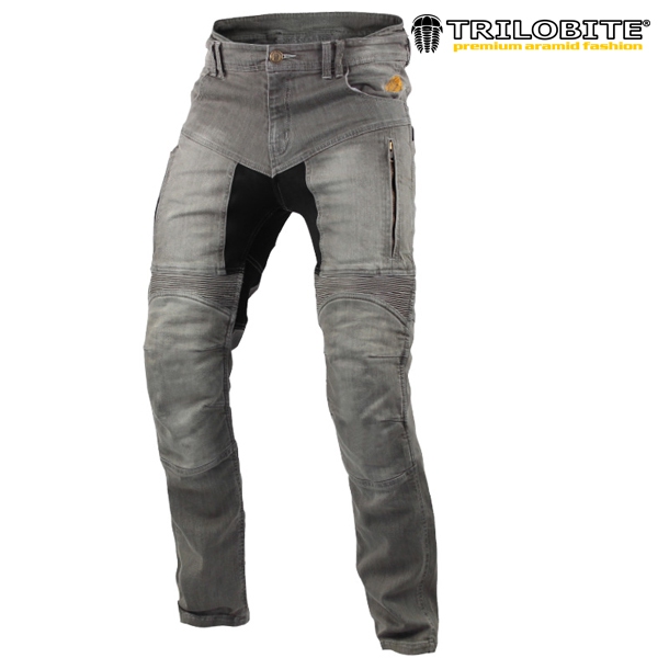 Moto oblečení - Kalhoty TRILOBITE 661 PARADO GREY SLIM