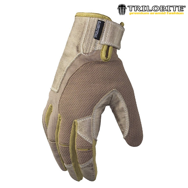 Moto oblečení - Rukavice TRILOBITE 1943 COMFEE BEIGE