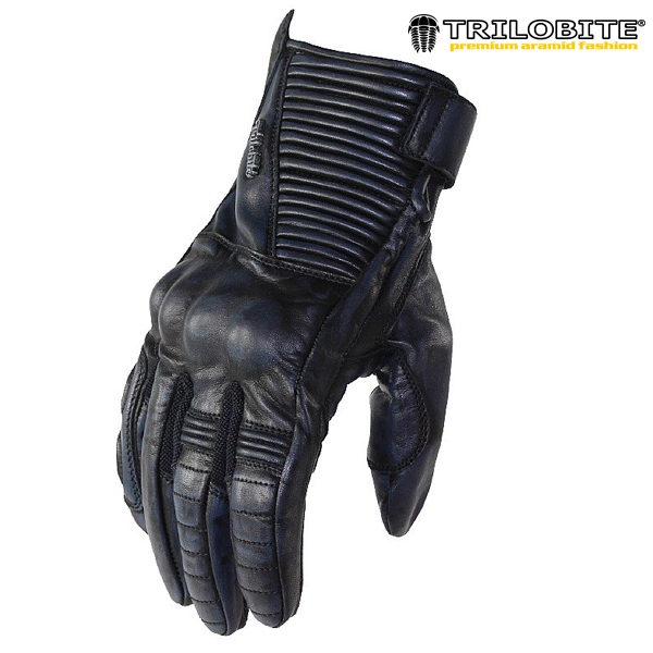 Moto oblečení - Rukavice TRILOBITE 1942 CAFÉ DARK BLUE