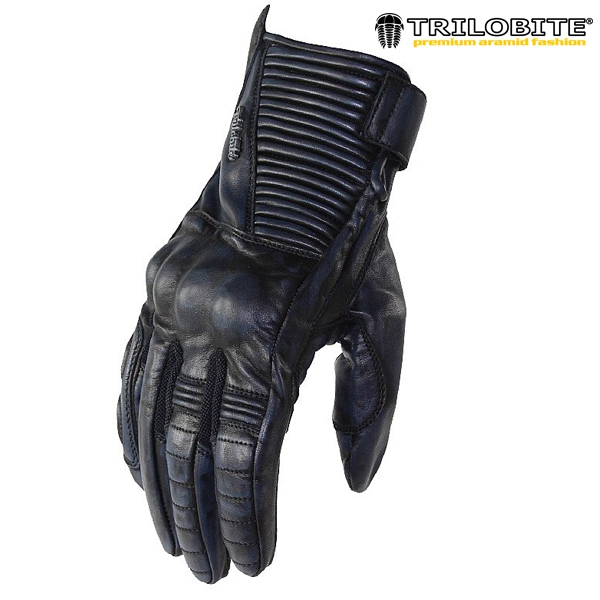 Moto oblečení - Rukavice TRILOBITE 1942 CAFÉ DARK BLUE dámské