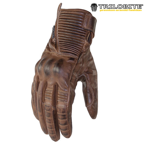 Moto oblečení - Rukavice TRILOBITE 1942 CAFÉ BROWN dámské