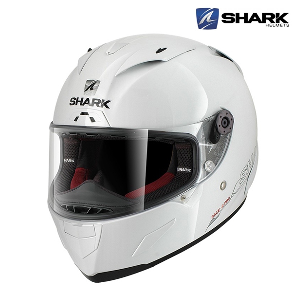 Moto oblečení - Helma SHARK RACE-R PRO BLANK WHU