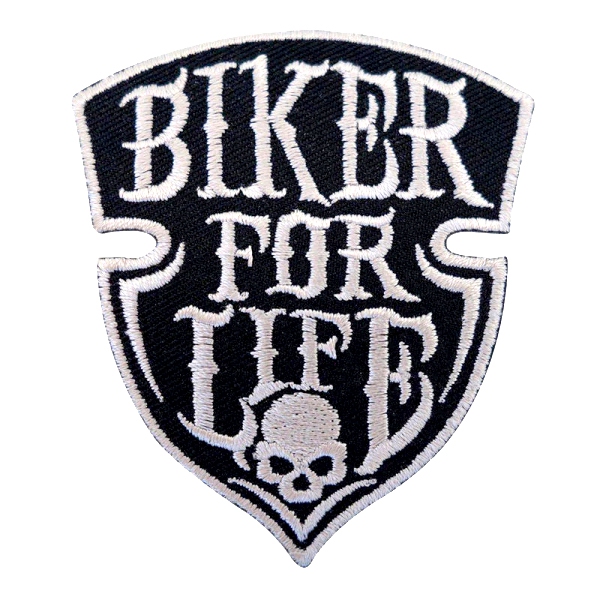 Volný čas a dárky - Nášivka Biker for Life malá