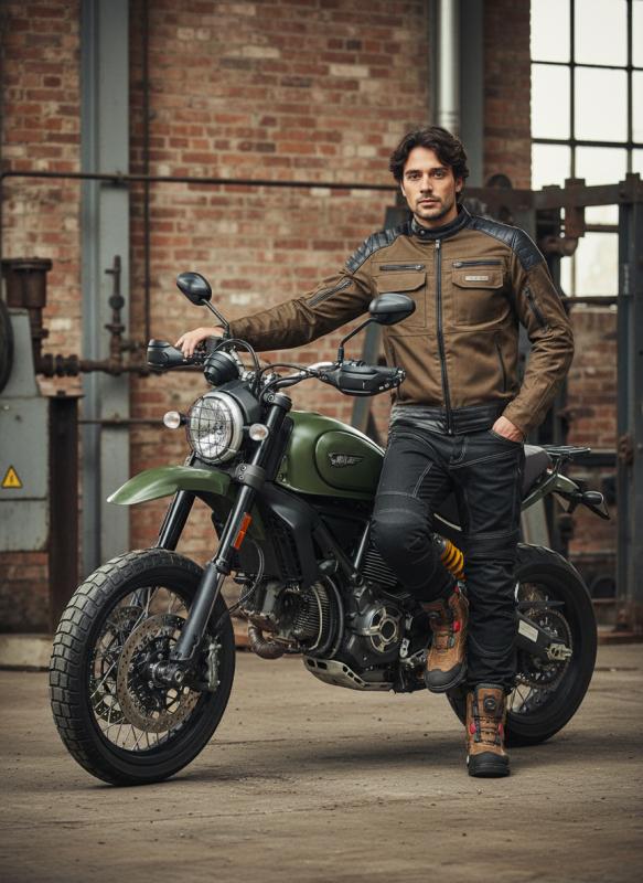 Kalhoty Cruison Kevlar Duke Black – model2