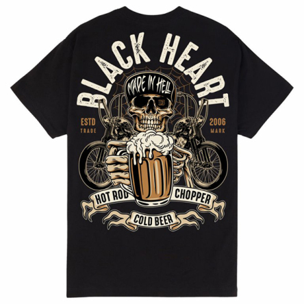 Tričko pánské BLACK HEART Beer Biker