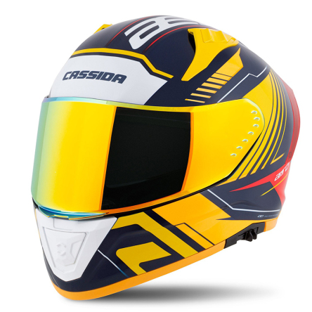 Helma CASSIDA AERO DROME modrá/oranžová/bílá