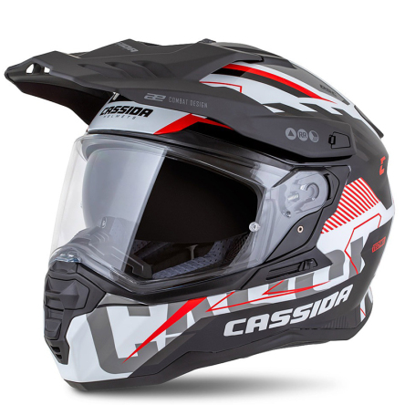 Helma CASSIDA ROAD RUNNER TECHNIX bílá/černá/červená/šedá
