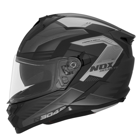 Helma NOX N304S CARVER černá matná/titanová