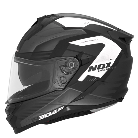 Helma NOX N304S CARVER černá matná/bílá