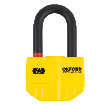 Zámek kotoučové brzdy OXFORD BOSS ALARM - 14mm, žlutý