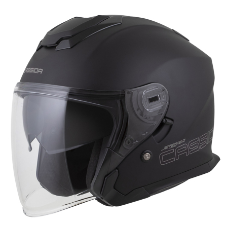 Helma CASSIDA JET TECH 2.0  SOLID černá matná/šedá