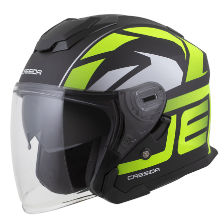 Helma CASSIDA JET TECH 2.0 ROTO černá matná/žlutá fluo/bílá