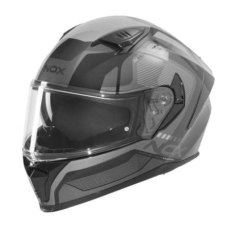 Helma NOX N402 MENTOR černá/stříbrná